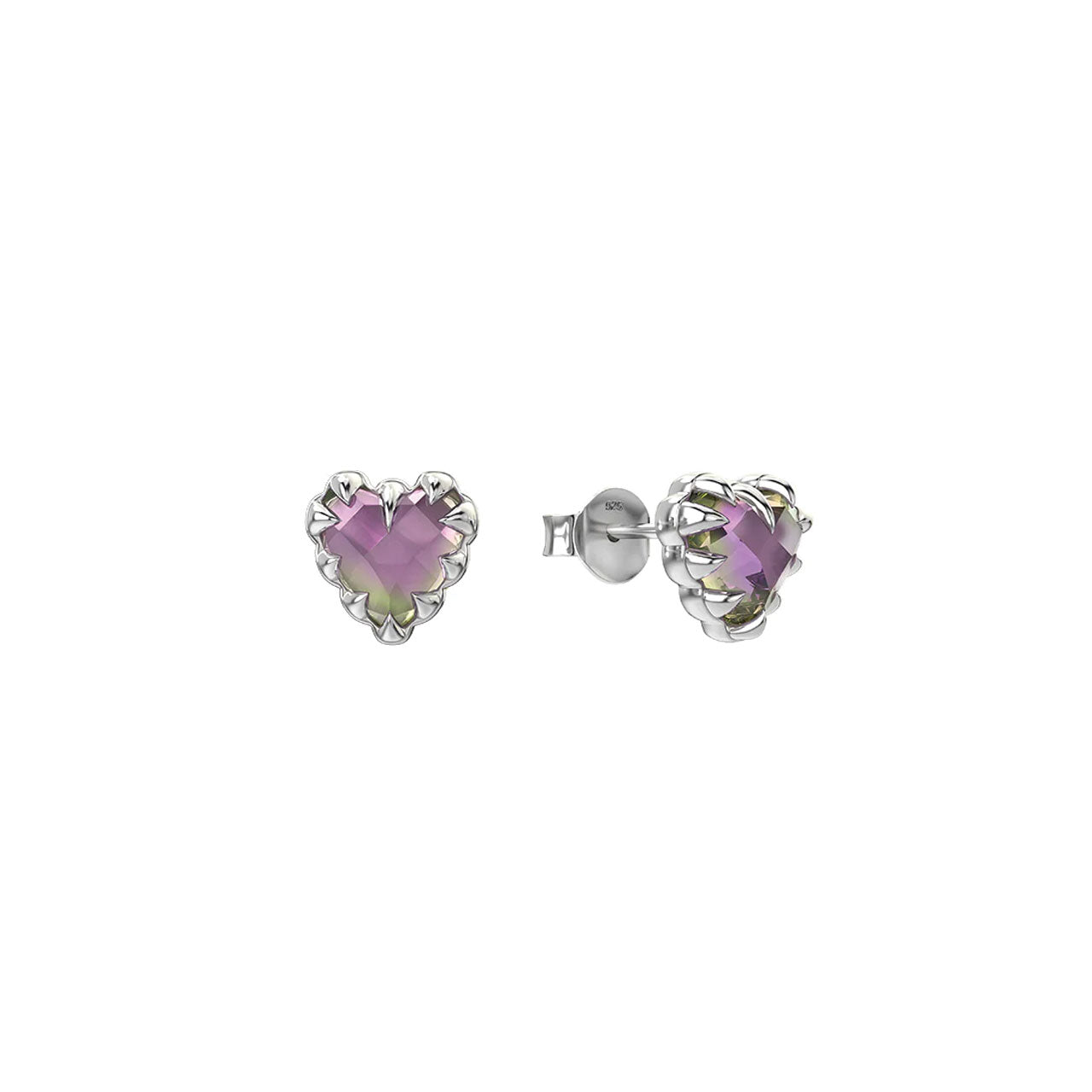 Love Claw Earrings Mystic Quartz