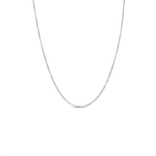 55cm Sterling Silver 2.0mm Round Box Chain