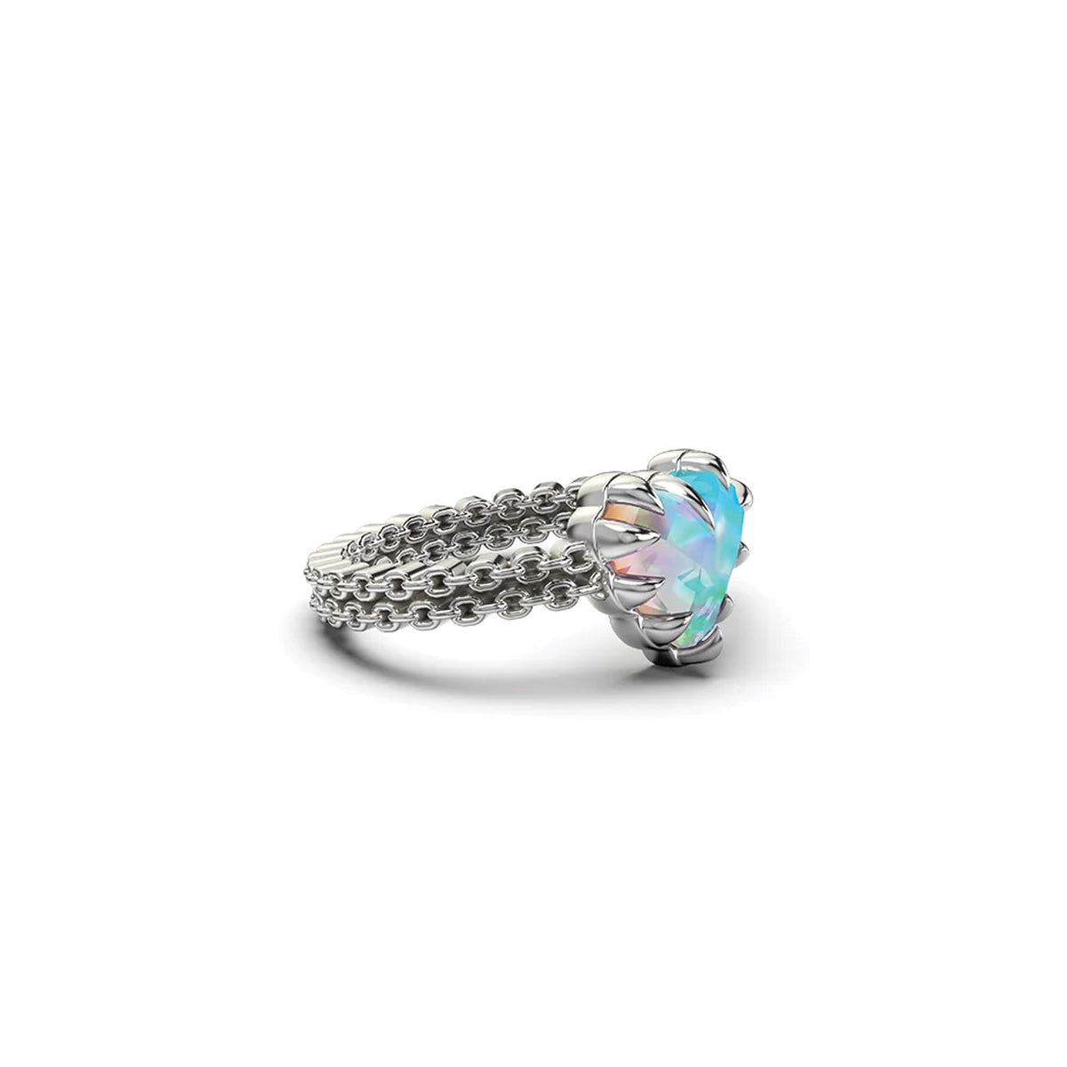 Mini Love Claw Ring Bello Opal