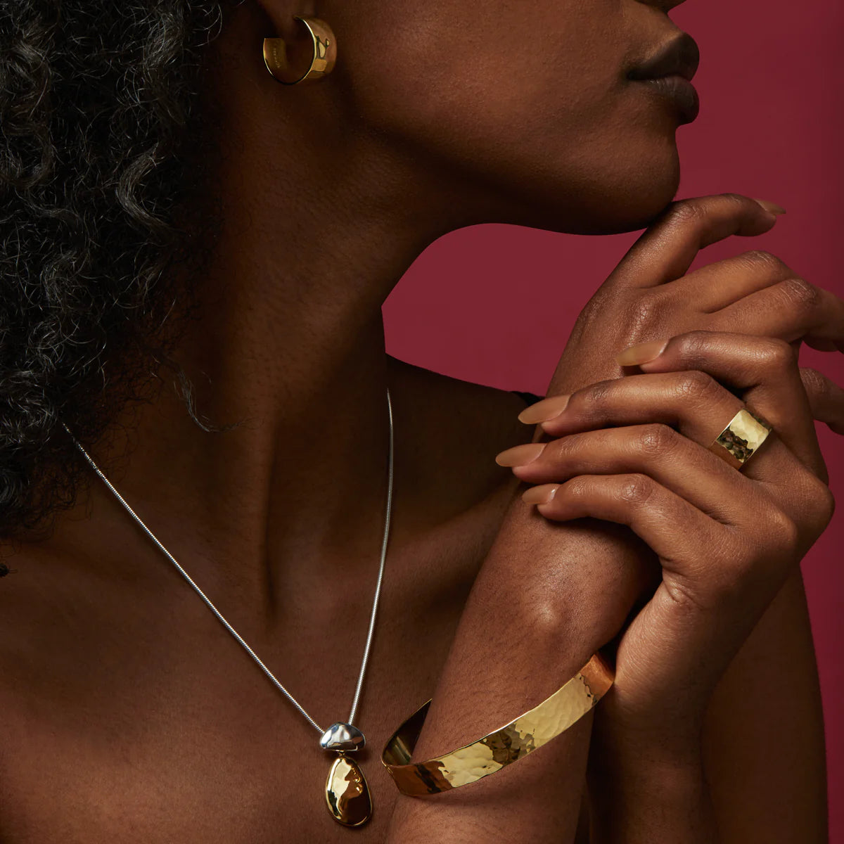 La Dolce Vita Hoop Earrings - Gold Plated