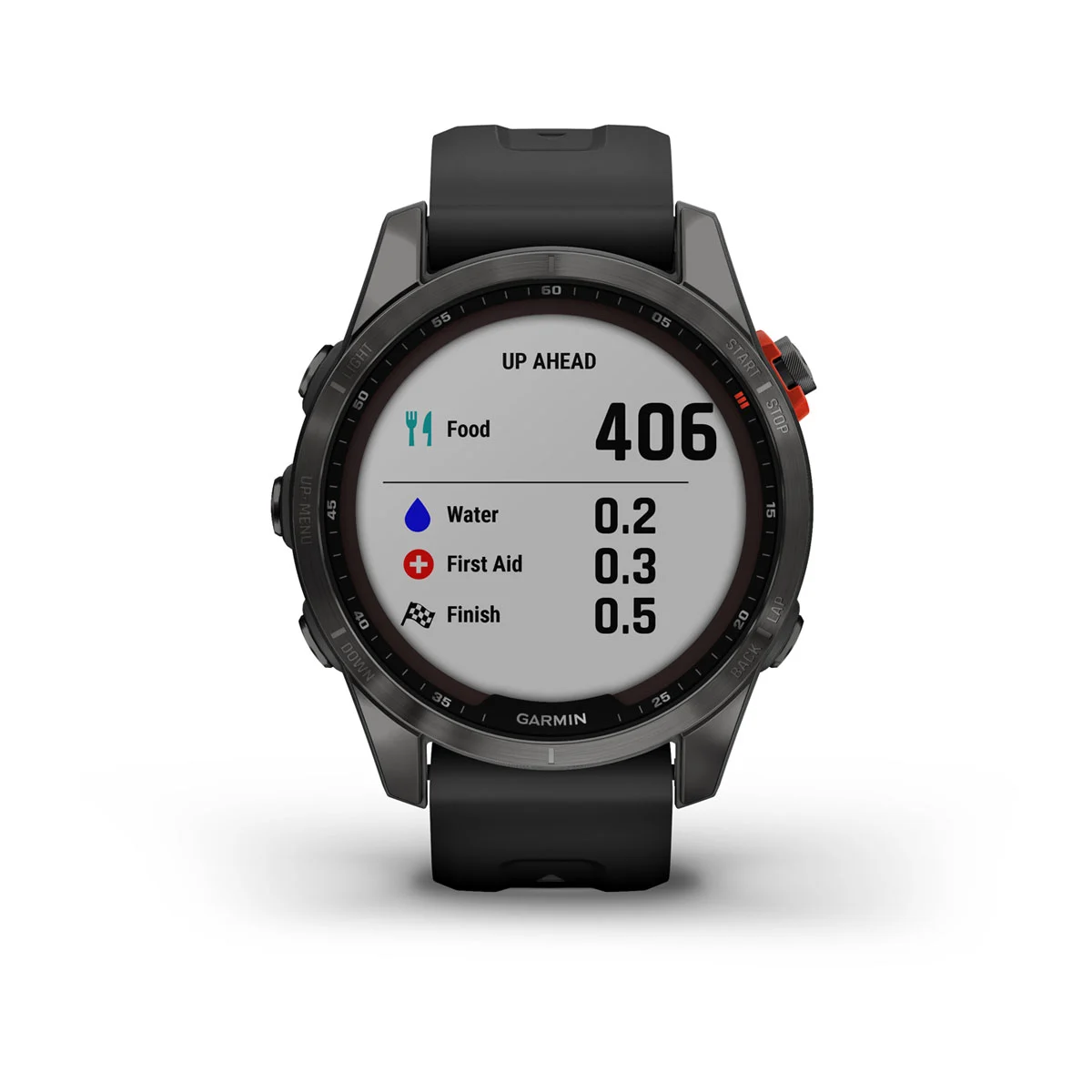 fēnix® 7S – Solar Edition - Slate Gray with Black Band - 010-02539-13