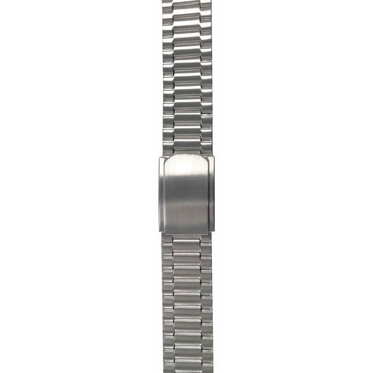 Mens 20mm Brushed Steel 3 Fold Clasp Watch Strap