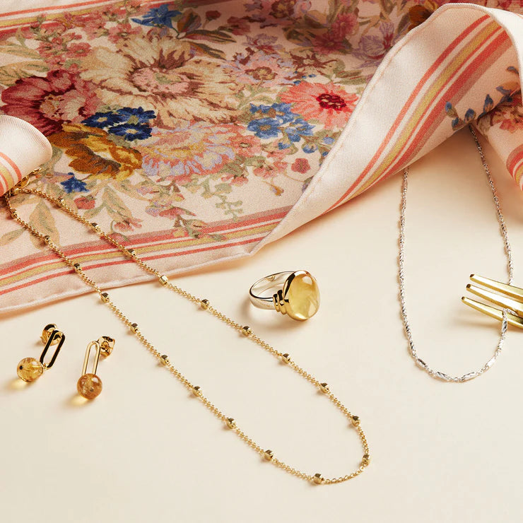 Birdsong Chain Necklace (45cm + 5cm ext) - Gold Plated