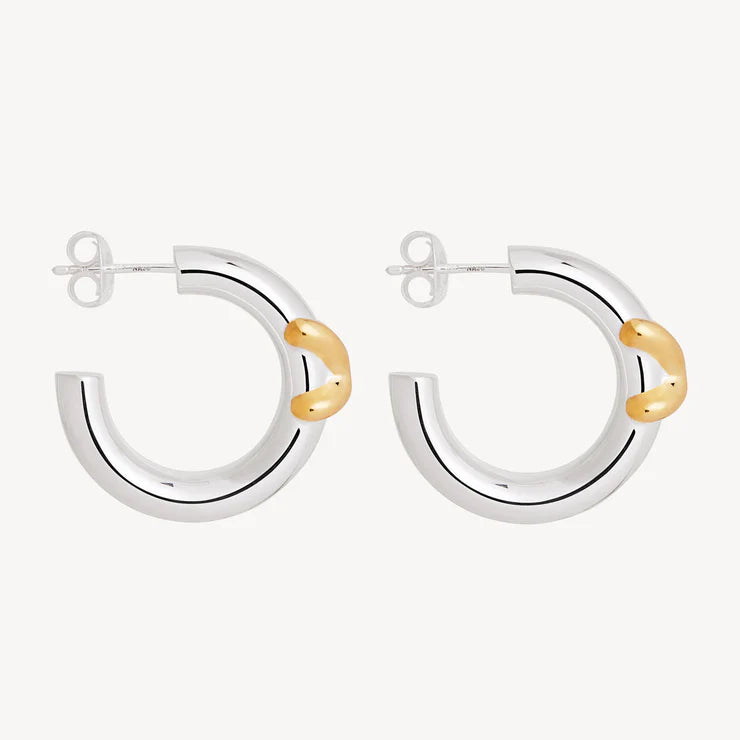 Tendresse Two-Tone Hoops