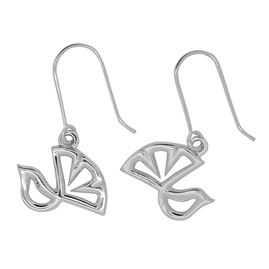Sterling Silver Piwakawaka - Fantail Earrings