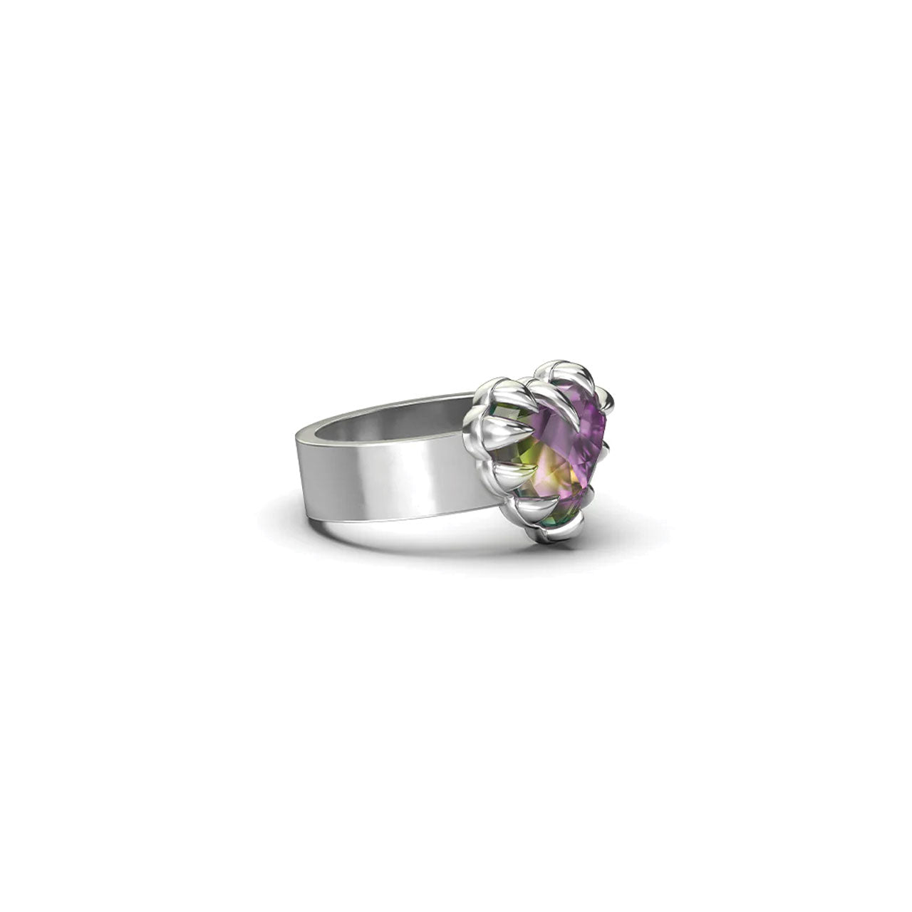 Love Claw Ring Mystic Quartz