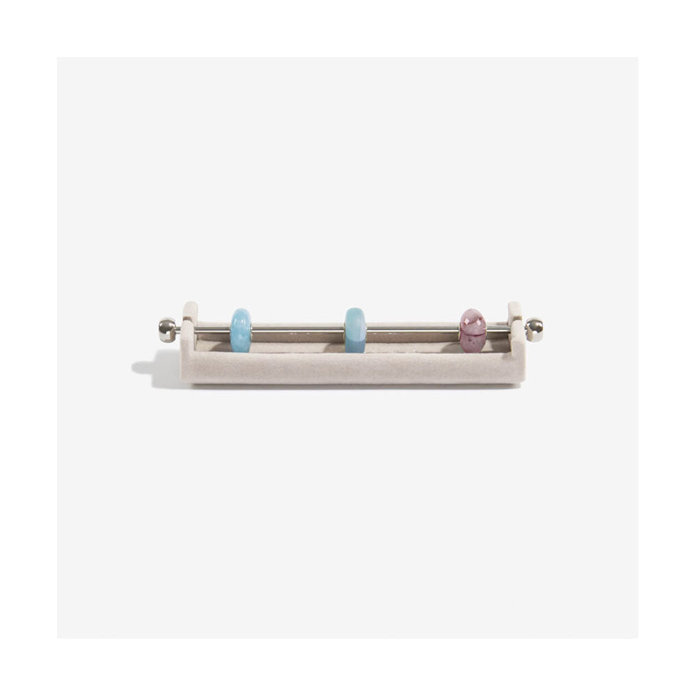 Grey Velvet Charm Bar