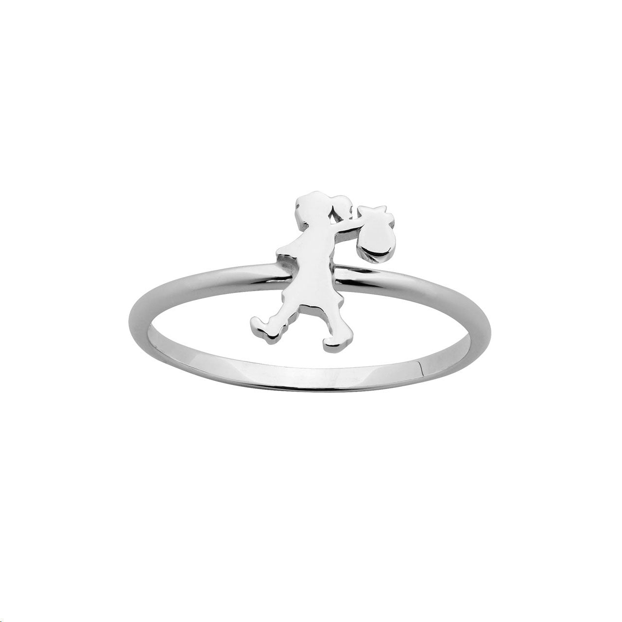 Sterling Silver Mini Runaway Girl Ring