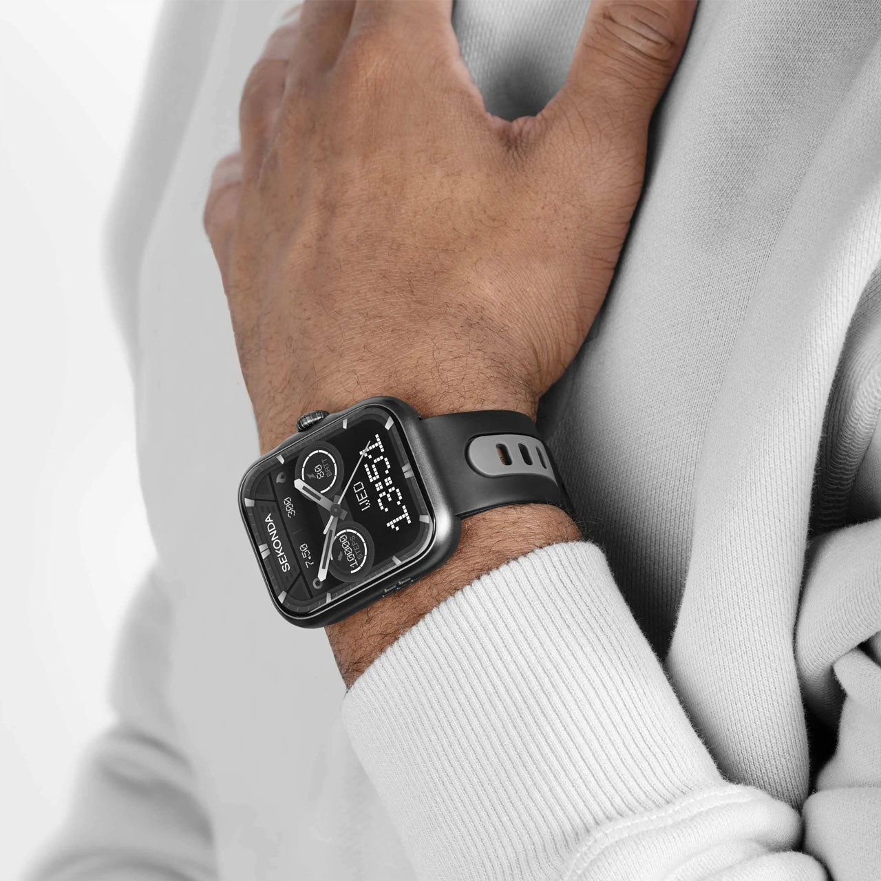 Sekonda Motion Pro GPS Smart Watch | Black Alloy Case & Black Silicone Strap | 30240