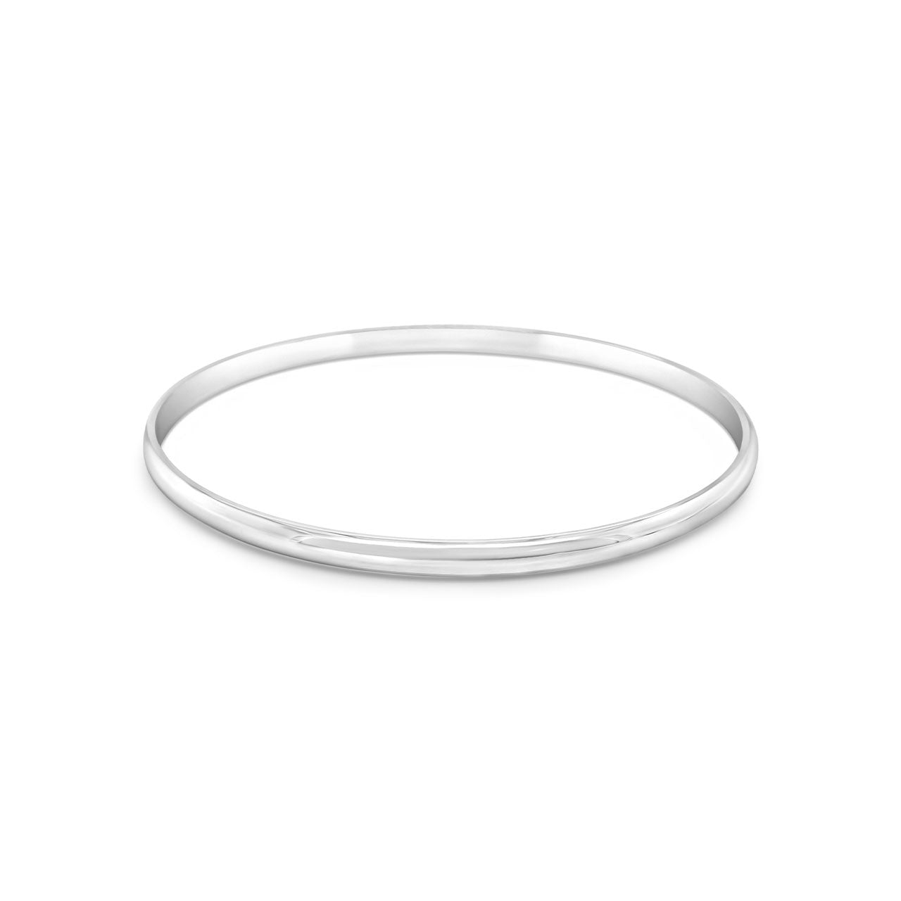 Sterling Silver Golf Style 1/2 Round 8 3/4 Bangle