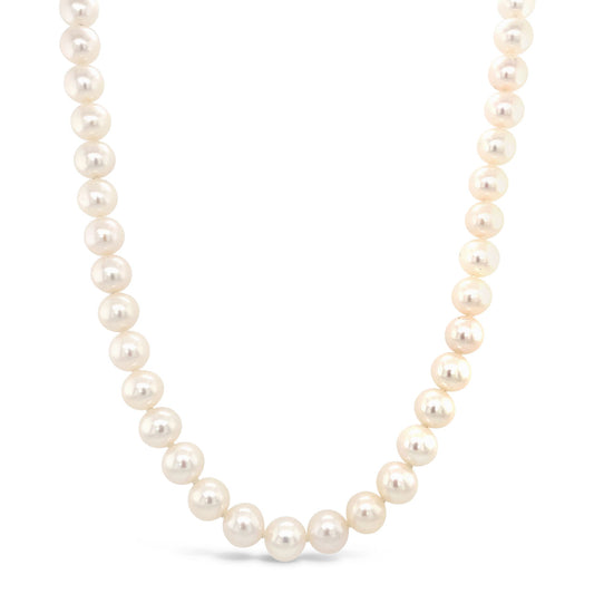 White Fresh Water Pearl Necklace