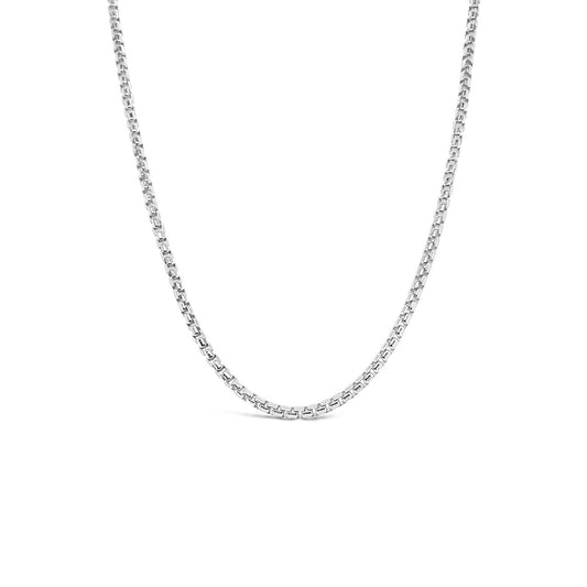 45cm Sterling Silver FD50 2.5mm Round Box Chain