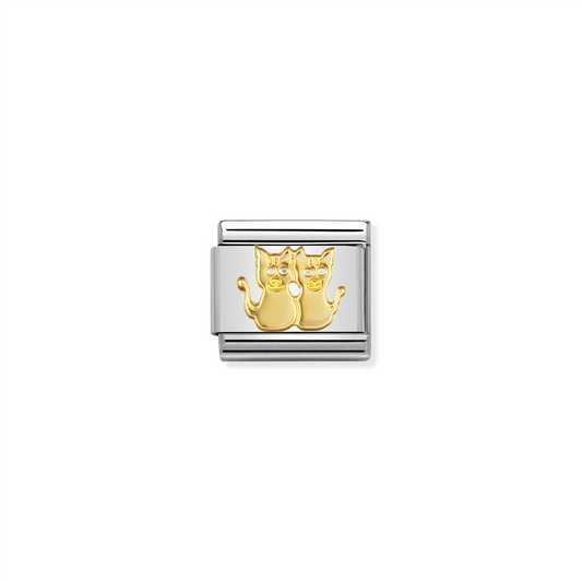 Composable Classic Link 030112/13 Cats in 18k Gold