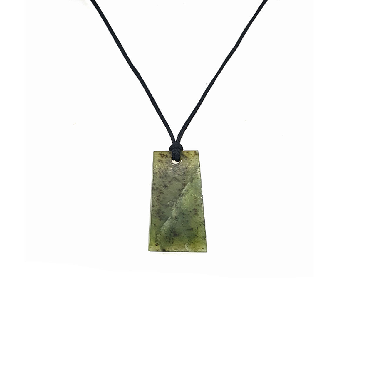 Small Kahurangi Pounamu with Black Cord Medium Necklace