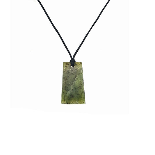 Small Kahurangi Pounamu with Black Cord Medium Necklace
