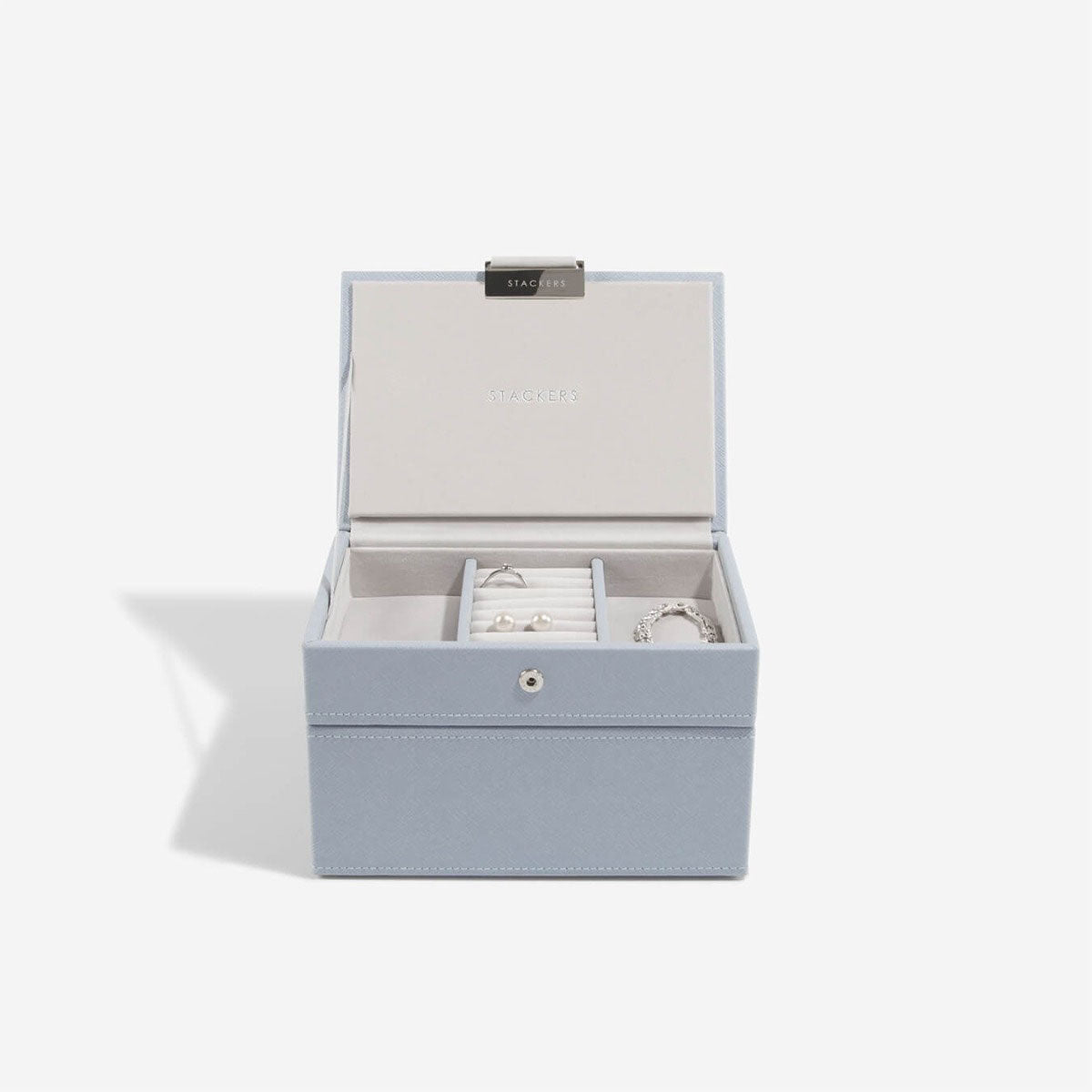 Dusky Blue Mini Jewellery Box