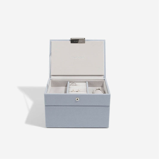 Dusky Blue Mini Jewellery Box