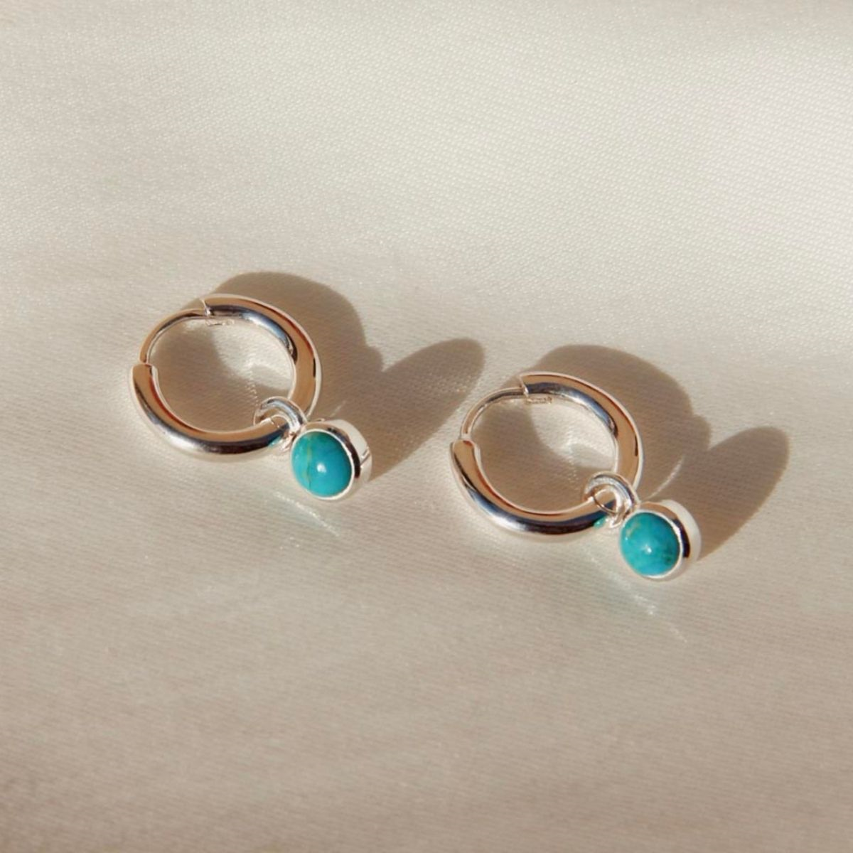 Heavenly Turquoise Silver Earrings
