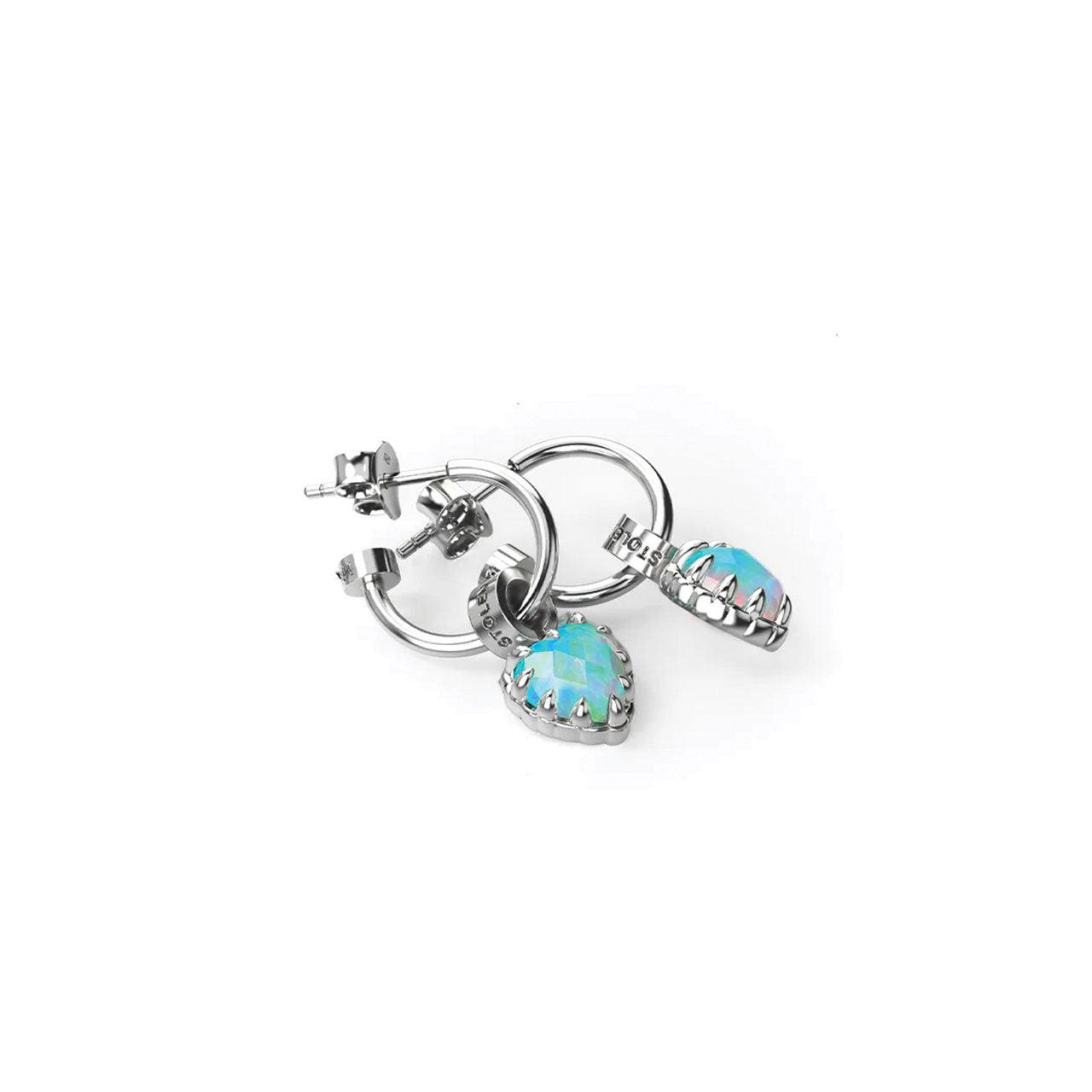 Love Claw Anchor Earrings Bello Opal
