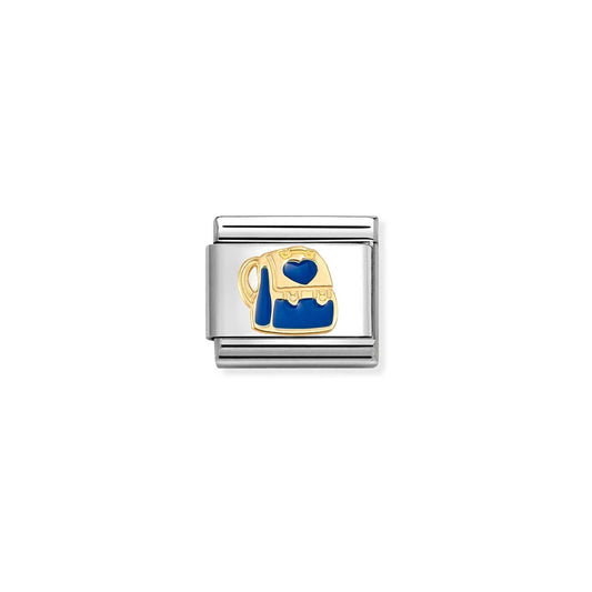 Composable Classic Link 030285/86 Backpack In 18K Gold & Blue Enamel