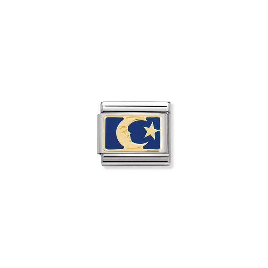 Composable Classic Link 030284/45 Moon Blue Background in 18k Gold