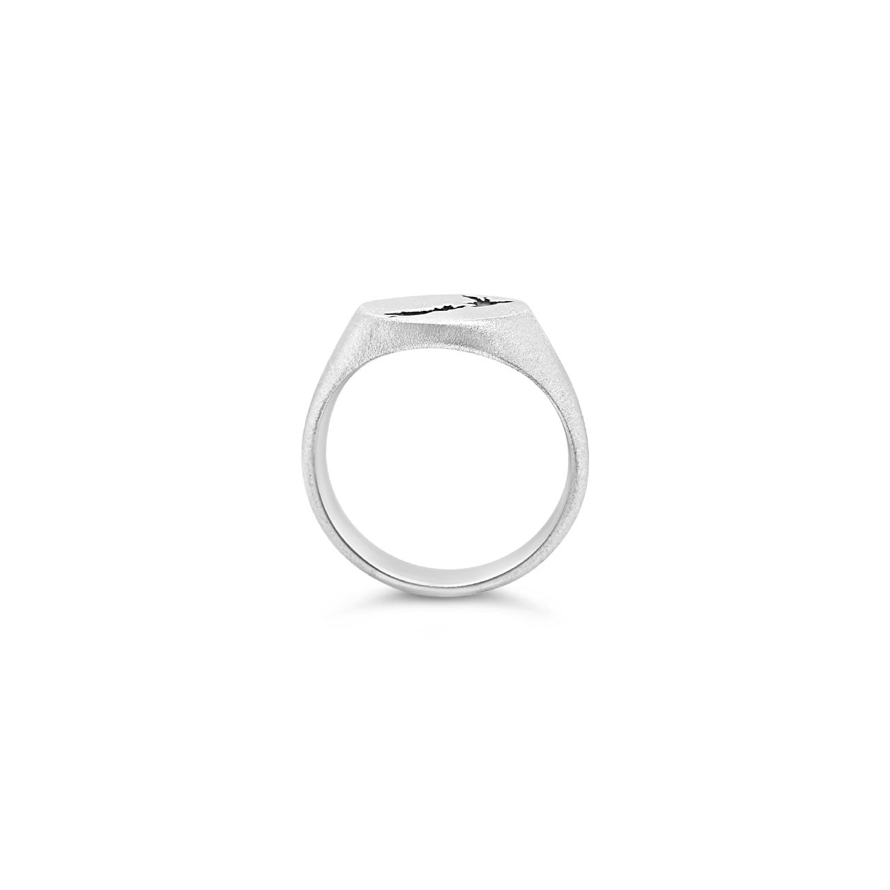 NZ Made Sterling Silver New Zealand Map Signet Ring