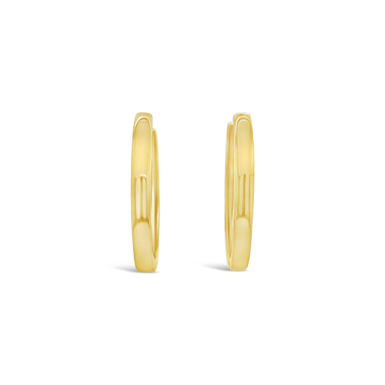 9k Yellow Gold Polished Huggie Earrings