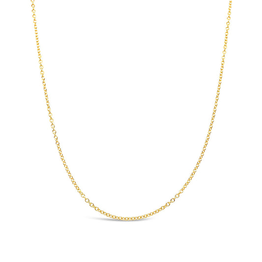 50cm 9k Yellow Gold RCA40 Adjustable Cable Chain