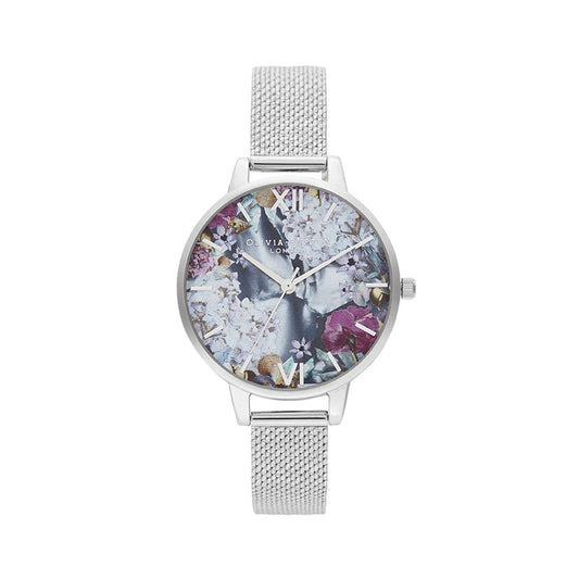 Under The Sea Silver Boucle Mesh Watch