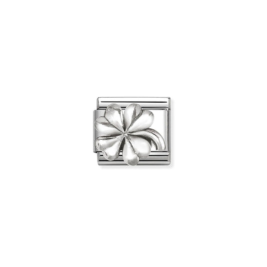 Composable Classic Link 330101/96 Four Leaf Clover In Silver