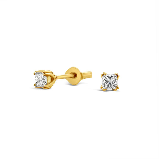 9k Yellow Gold 0.35ct Diamond Stud Earrings