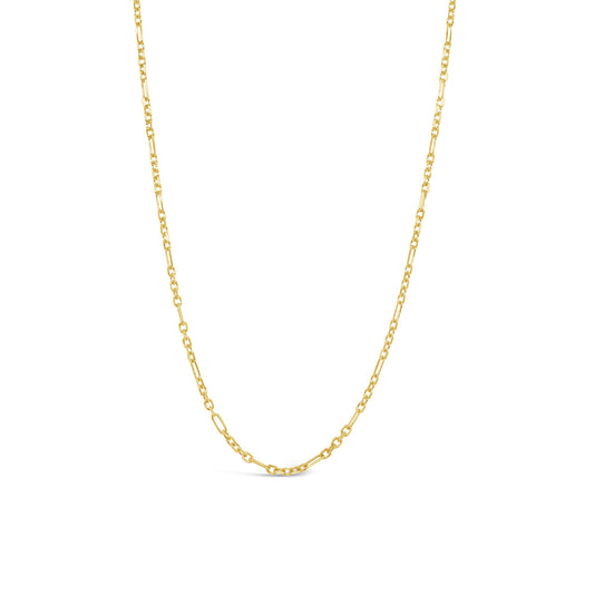 9k Yellow Gold 1.4mm Figaro Link Chain