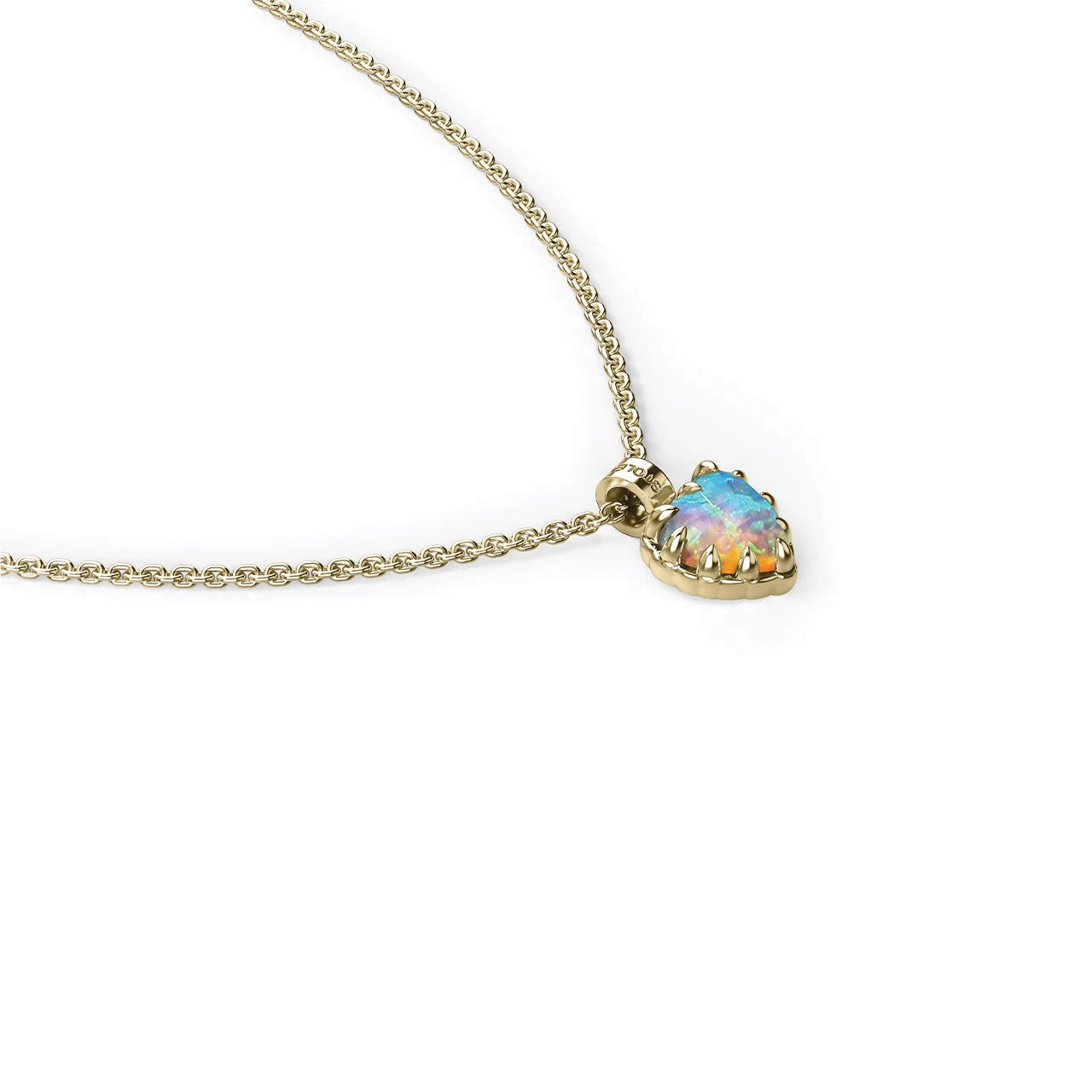 Love Claw Necklace Bello Opal - Gold Plated