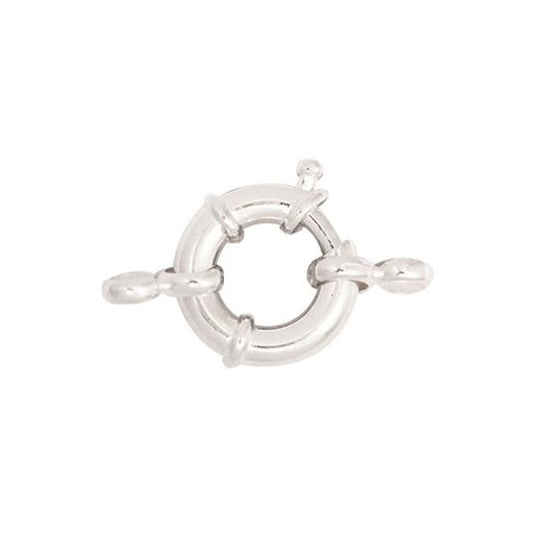 Sterling Silver 15mm Bolt Ring with Fittings