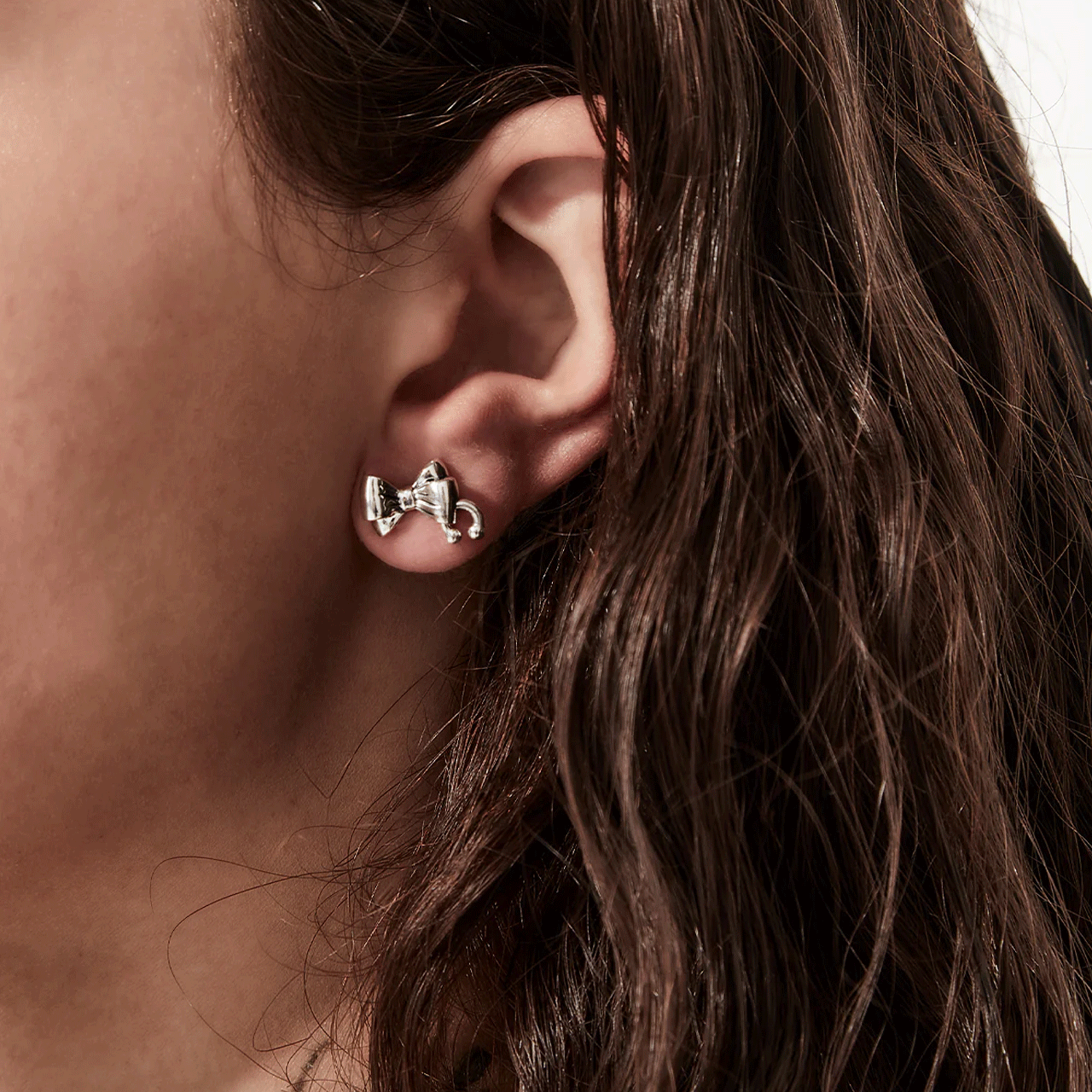 Pierced Bow Earrings