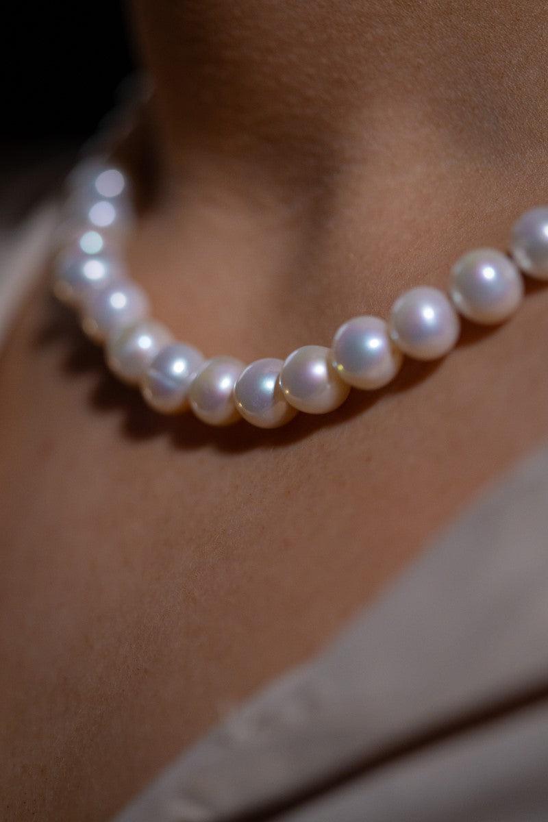 10-10.5mm Fresh Water Pearl Strand Necklace - Jamies Jewellers