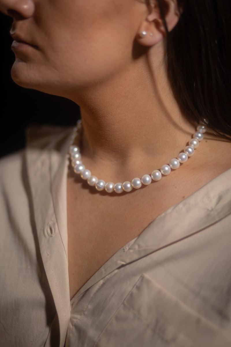 10-10.5mm Fresh Water Pearl Strand Necklace - Jamies Jewellers