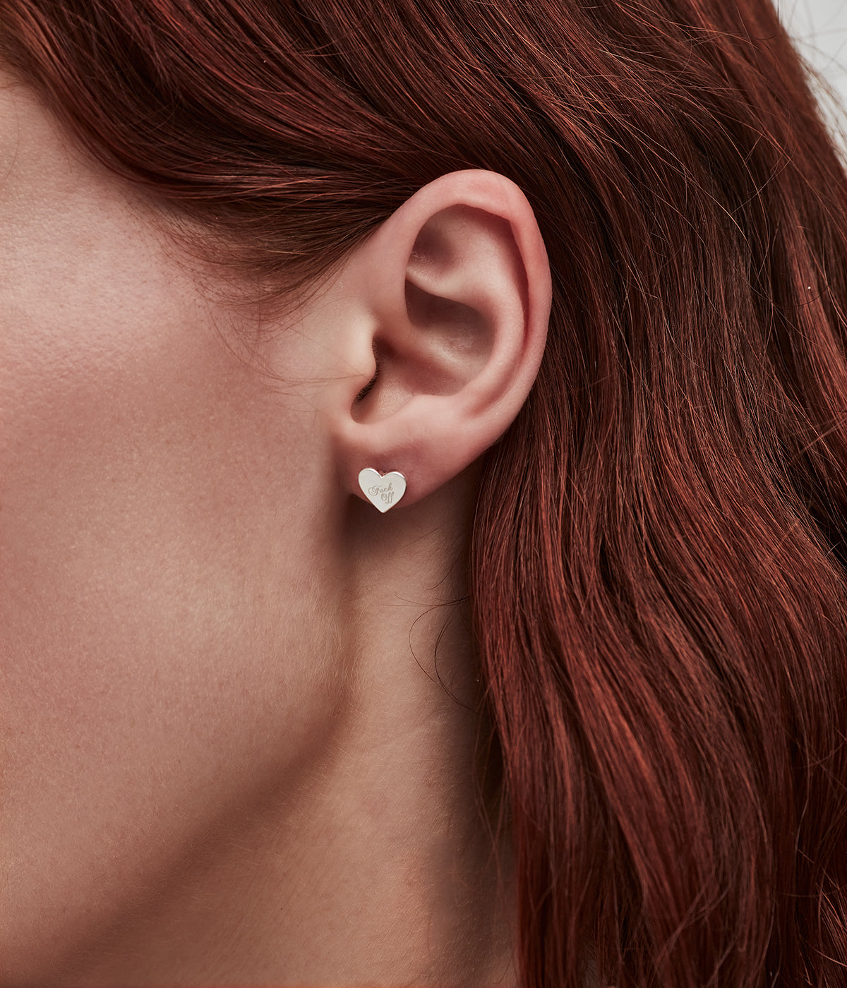 F*ck Off Heart Stud Earrings