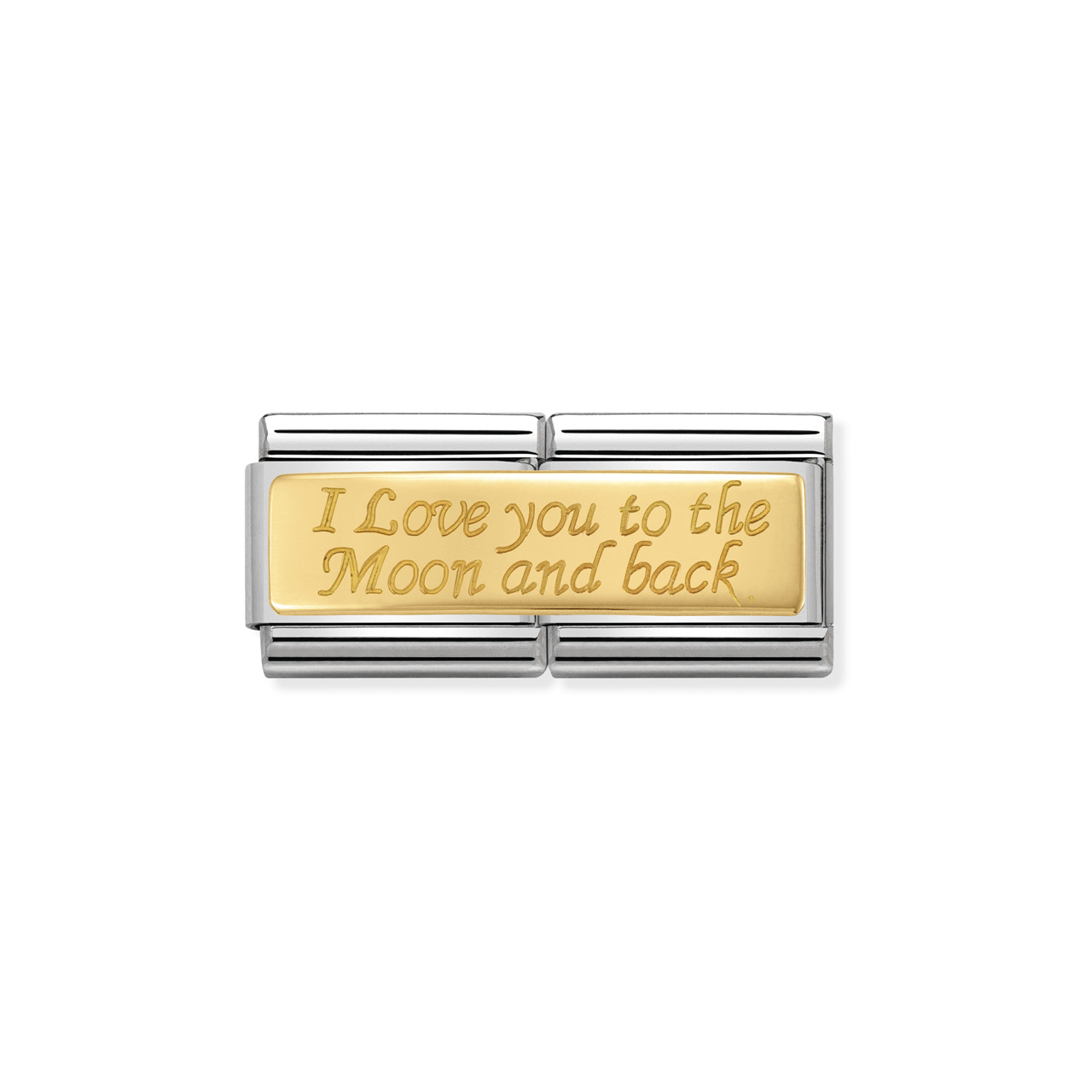 Composable Classic Double Link 030710/10 I Love You To The Moon And Back in 18k Gold