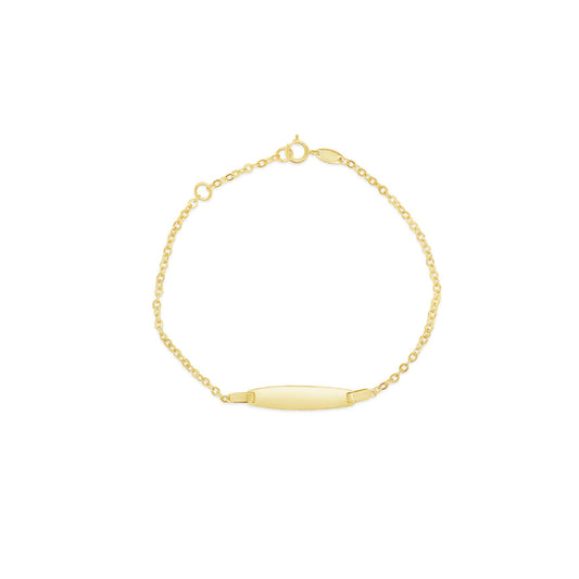 9k Yellow Gold 19cm Ladies Trace Chain 5mm ID Bracelet