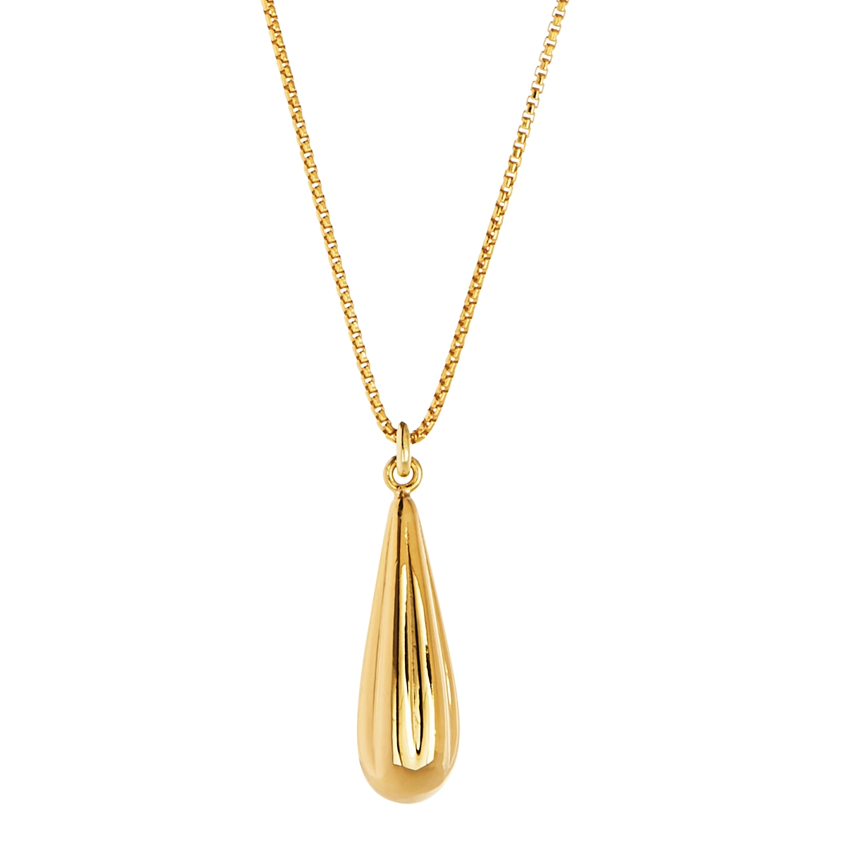 Raya Small Baton Necklace - Gold Plated