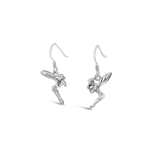 Sterling Silver Tinkerbell Drop Earrings