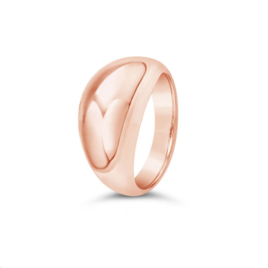 9k Rose Gold Dome Dress Ring
