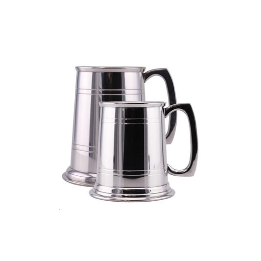 Pewter Plain Full Pint Tankard