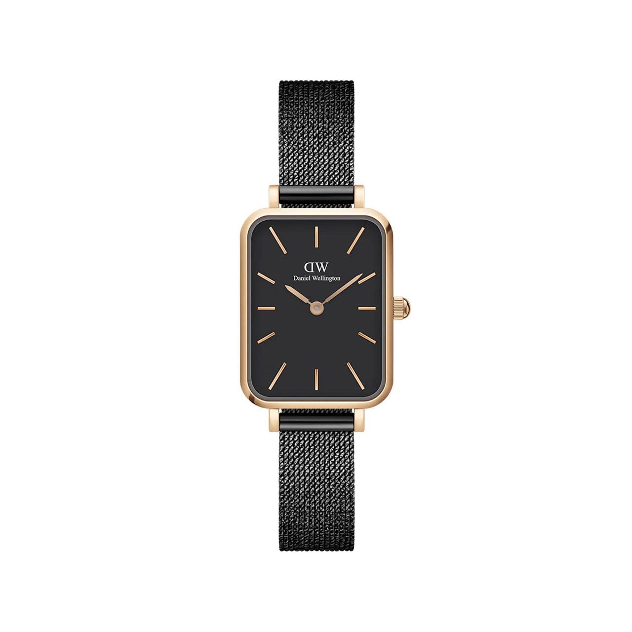 Quadro Pressed Ashfield - Black & Rose Gold Watch