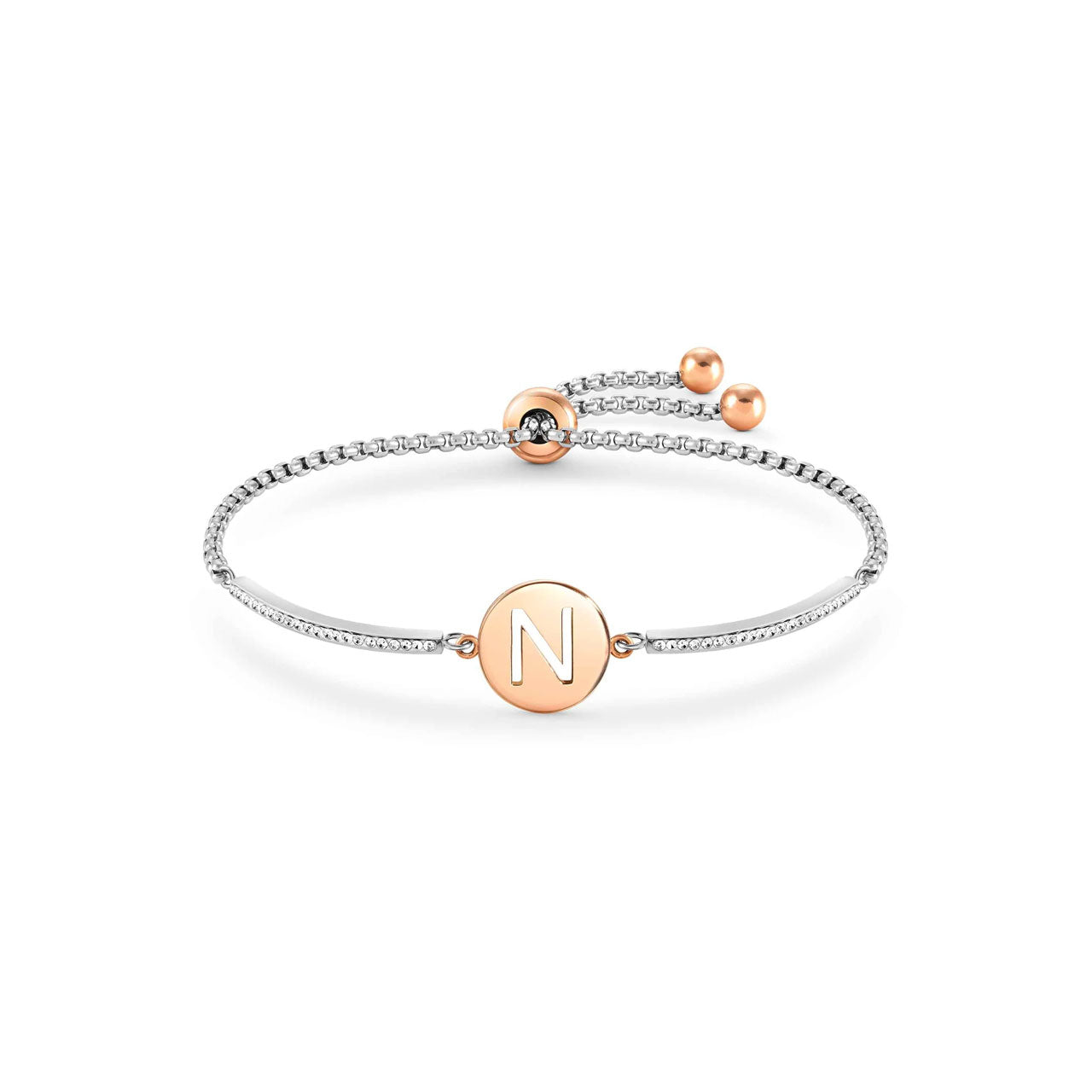 Milleluci Bracelet With CZ 028007/014 Letter N