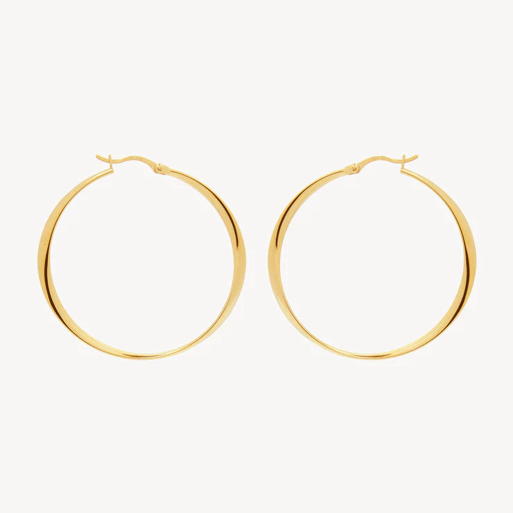 Vespa Gold Hoop Earrings