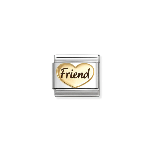 Composable Classic Link 030285/84 Friend Heart In 18K Gold & Enamel