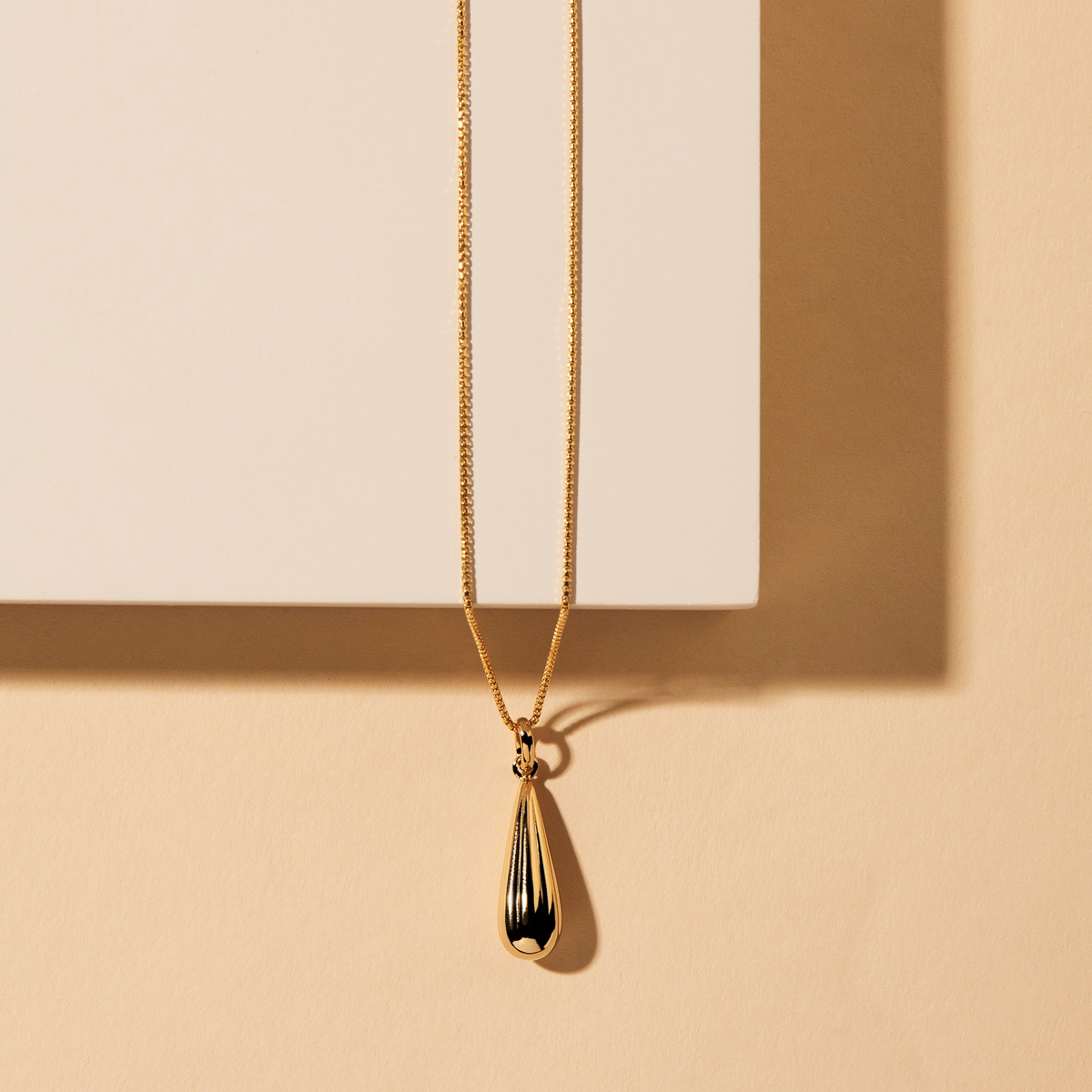 Raya Small Baton Necklace - Gold Plated