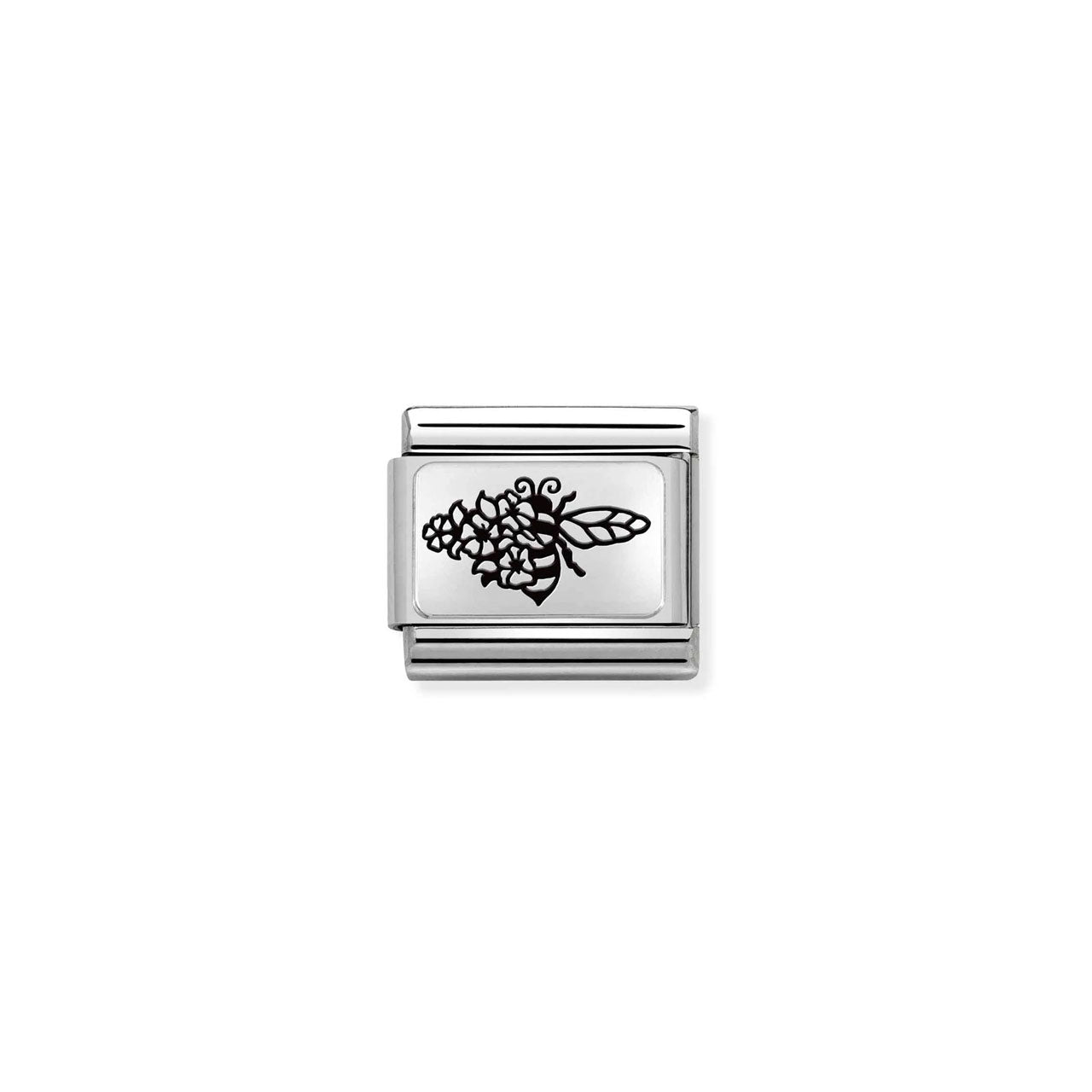 Composable Classic Link 330111/21 Bee With Flowers In 925 Silver